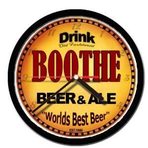  BOOTHE beer and ale cerveza wall clock 