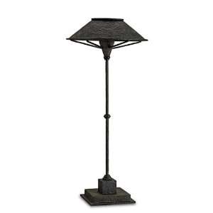 Currey & Company 6871 Manuscript 1 Light Table Lamps in Smoke Black 