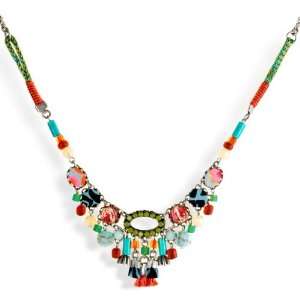 Ayala Bar Fabrics Necklace   The Hip Collection   in Lime, Melon, and 
