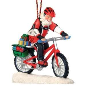 Mountain Bike Santa Decoration 