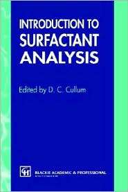 Introduction to Surfactant Analysis, (0751400254), D.C. Cullum 