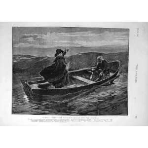  1874 Ninety Three Royalist Leader Boatman Old Print