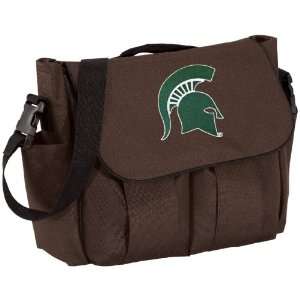 Michigan State University Diaper Bag Official NCAA College Logo Deluxe 