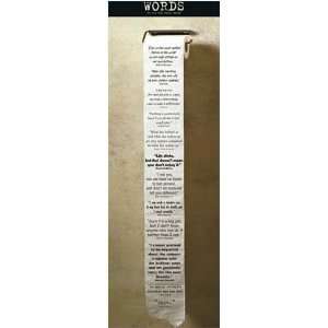  Words To Sit And Think About Door Poster 62 x 21 Aprox 