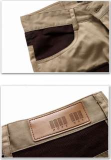 FANCYQUBE MENS CASUAL SLIM FIT STRAIGHT COTTON PANTS 1675  