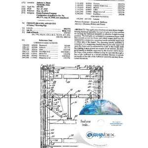    NEW Patent CD for FREIGHT BRACING APPARATUS 