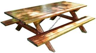 PICNIC TABLE W/ BENCHES Paper Patterns BUILD YOUR OWN LIKE EXPERT Easy 