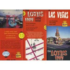  Lotus Inn Motor Hotel Brochure Las Vegas Nevada 1960s 