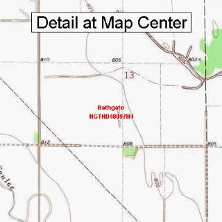 USGS Topographic Quadrangle Map   Bathgate, North Dakota (Folded 