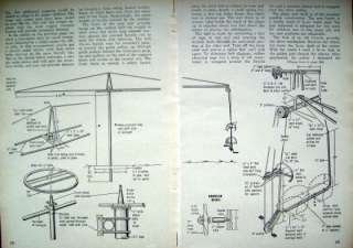 How to Build PEDAL AIRPLANE w PROP SWING SET or MOUNT on POLE 1966 DIY 