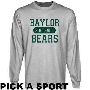 Baylor Bears Ash Custom Sport Long Sleeve T shirt    