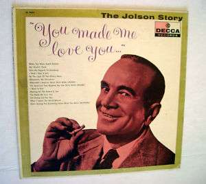 LP You made me love you Al Jolson, Decca, VG  