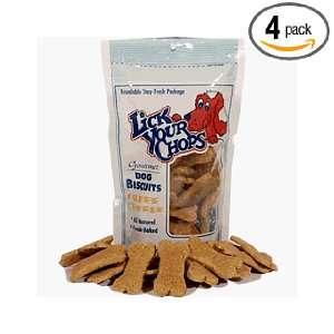 Lick Your Chops Gourmet Dog Biscuits   Three Cheese, 10 Ounce Pouch 