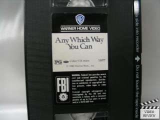 Any Which Way You Can * VHS * Clint Eastwood 085391107736  