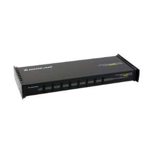  IOGEAR 8 Port KVM Switch PS/2 1U OSD For PC W/4 6Ft Cables 
