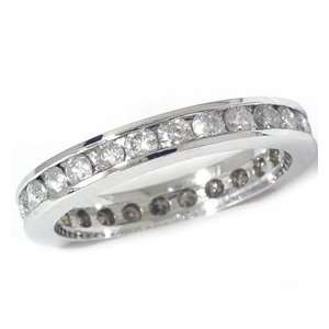 50 Carat REAL Diamond Womens Channel Set Eternity Engagement Wedding 