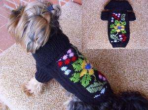 Yorkshire Terrier Hand Made Dog Sweater Clothing Deluxe  