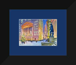 New York Stock Exchange Watercolor Reproduction Picture  Brand New