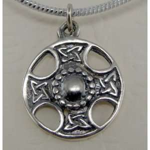  A Cute Solar Cross Pendant in Sterling Silver Made in 