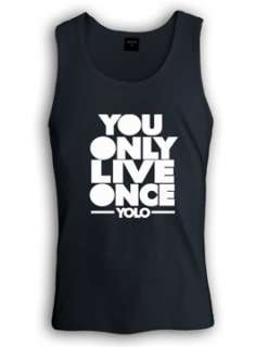 Yolo Singlet you only live once take care ovo lil wayne tank top white 
