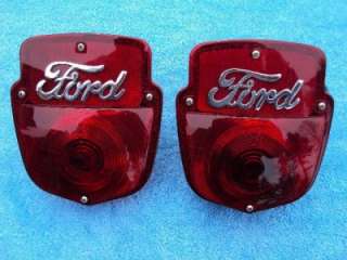1953 1956 Ford Truck Tail Lights 1954 1955 Painted  