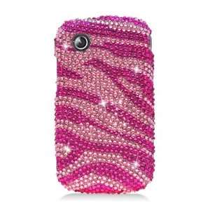  ZTE Avail Full Diamond Graphic Case   Hot Pink Zebra 