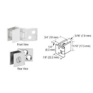  CRL Chrome Finish Small Wall Mount Hinges   Package
