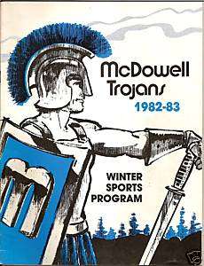 McDowell Trojans 1982 83 Winter Sports Program Erie PA  