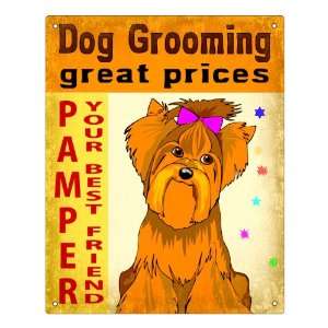Dog Grooming sign / pet shop store retro vintage wall decor