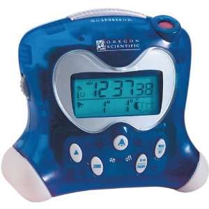  New Blue ExactSet Projection Alarm Clock With Thermometer 