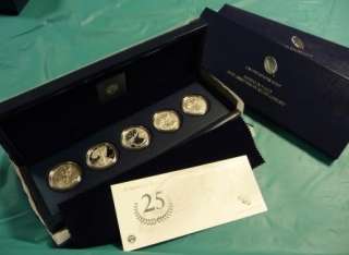 2011 25th Anniversary American Silver Eagle Five (5) Coin Set (A25 
