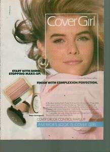 1989 Print Ad Cover Girl Rene Jeffus Complexion Perfect  