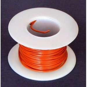  24 Ga. Orange Hook Up Wire, Solid 25 Electronics