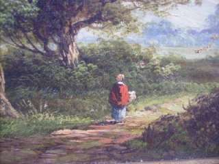 Attr JOSEPH THORS British 19th Century Landscape Oil  