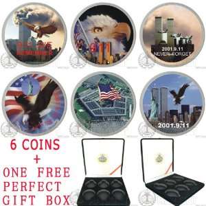  9/11 September 11 Photo Printed Coin 6 Coin Set Szp001 