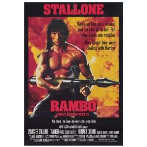 Rambo First Blood Part 2 (1985) 27 x 40 Movie Poster Style B  