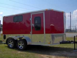 7x12 enclosed ATV cargo motorcycle trailer / windows