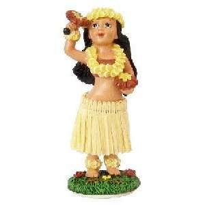  Hawaiian Dashboard Doll Miniature Girl with Uliuli 