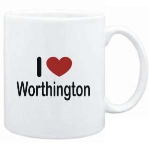  Mug White I LOVE Worthington  Usa Cities Sports 