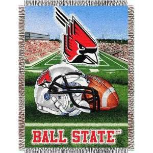  Ball State Home Field Advantage 48x 60 Tapestry Throw (College 
