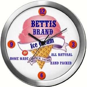  BETTIS 14 Inch Ice Cream Metal Clock Quartz Movement 