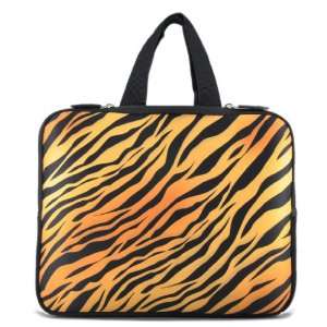  Tiger Print 10 Laptop Sleeve Soft Case Cover+ Hide Handle 