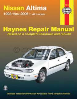   Manual Nissan Altima 2006 93 2005 2004 2003 2002 2001 99 Parts  