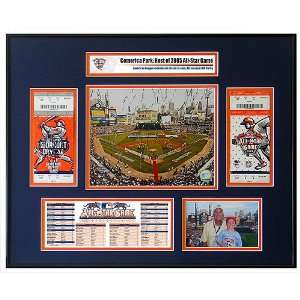  Detroit Tigers 2005 All Star Game Ticket Frame Sports 