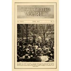  1917 Print U. S. Military Army World War I Speech WWI 