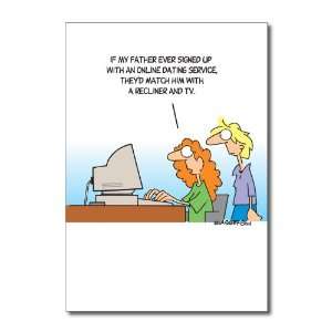 Funny Fathers Day Card Online Dating Service Humor Greeting Randy 