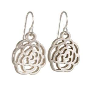  DAPHNE OLIVE  Tiny Camellia Earrings in Sterling Silver Jewelry