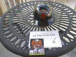 SF GIANTS 2010 WORLD SERIES CHAMPS HELMET SIGNED BY 5  