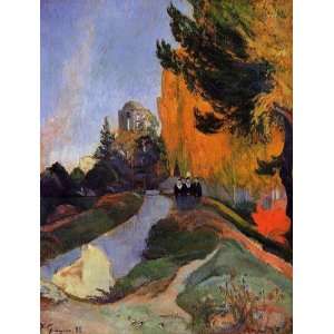   Painting Les Alyscamps Paul Gauguin Hand Painted Art