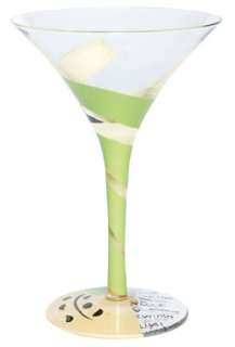 Appletini  which is painted with a light green and creamy white 
